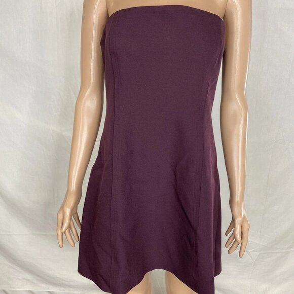 SER.O.YA Poppi Heavy Crepe Strapless Mini Dress – Merlot – Size L – NWT - Picture 1 of 9